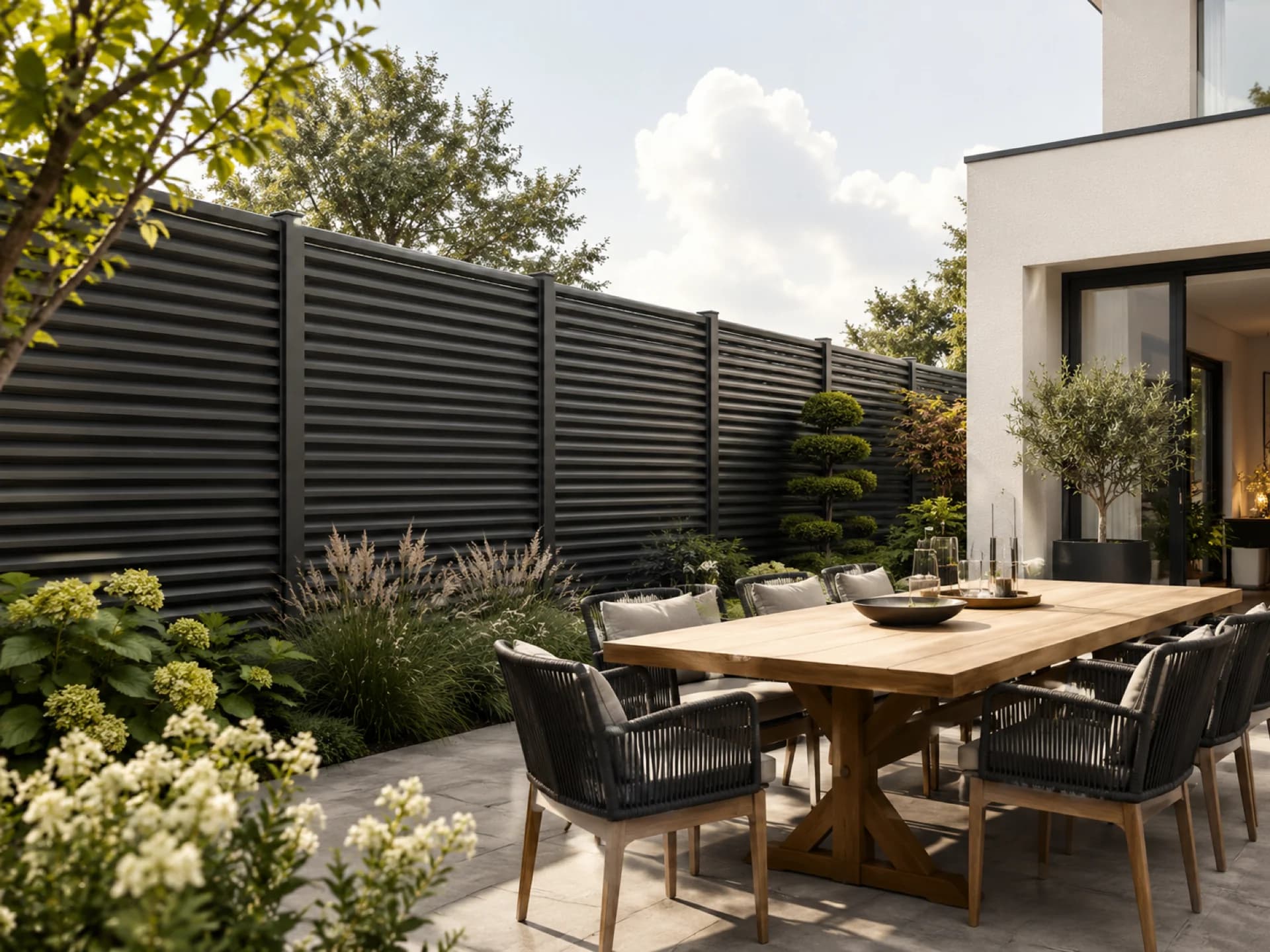 VisioMod Lineo – Gard orizontal din aluminiu · Galerie de produs 9